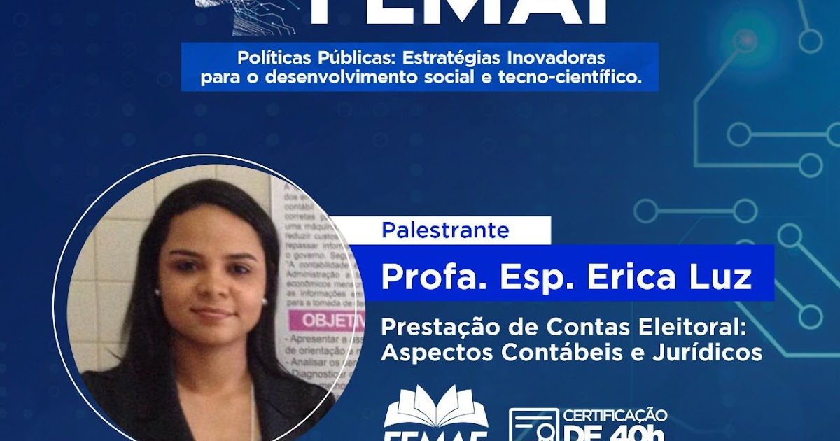 Contadora especialista Erica Luz ministra palestra em V Simpósio da FEMAF