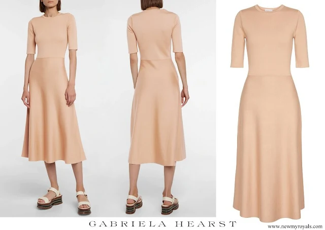 Crown Princess Mary wore Gabriela Hearst Seymore wool cashmere and silk dress