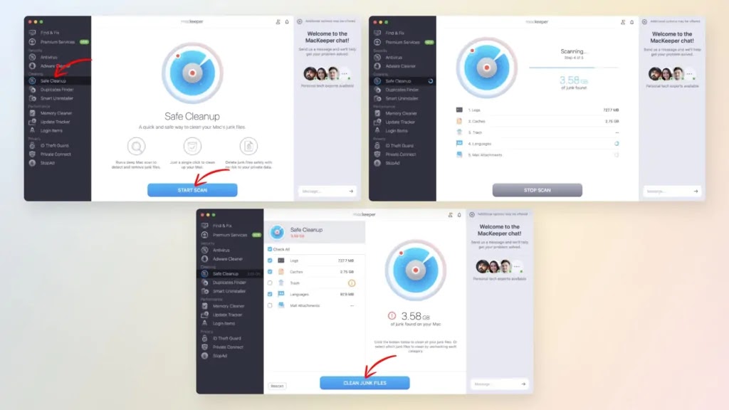 panduan langkah demi langkah tentang cara menghapus banyak unduhan di Mac dengan aplikasi MacKeeper