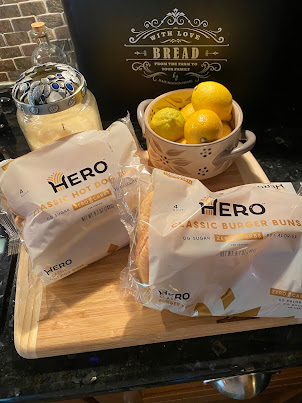 Hero Bread products, simply Delish! Zero net carbs, 90 calories buns, & no sugar!
