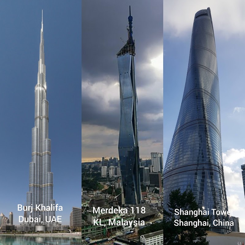 World's Top Five Tallest Buildings are Located in Asia!