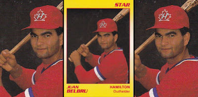 Juan Belbru 1990 Hamilton Redbirds card