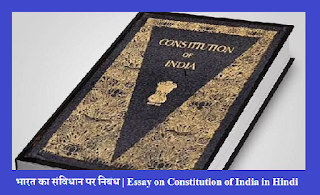 भारत का संविधान पर निबंध | Essay on Constitution of India in Hindi