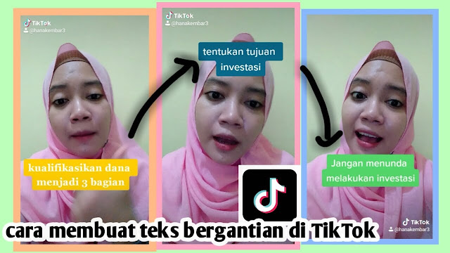 Cara Membuat Tulisan di TikTok Bergantian