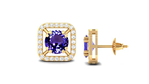 Designer Tanzanite Earrings