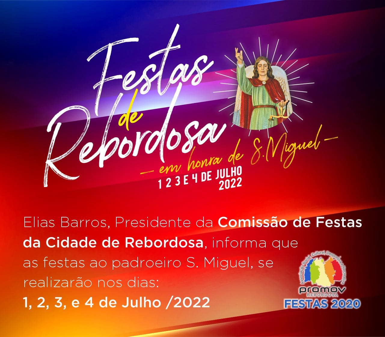 Cartaz Festas da Rebordosa 2022