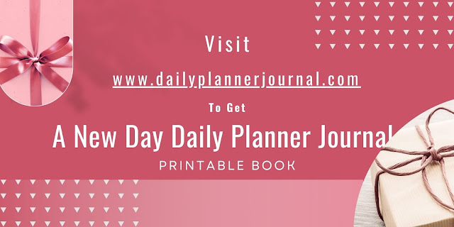 A New Day Daily Planner Journal - Printable Digital Book
