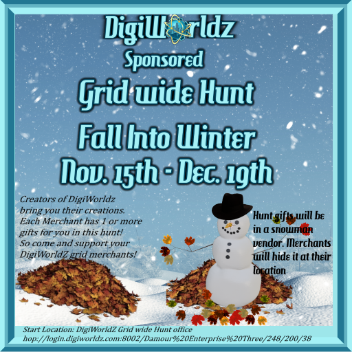 Fall Into Winter DigiWorldZ Grid Wide Hunt