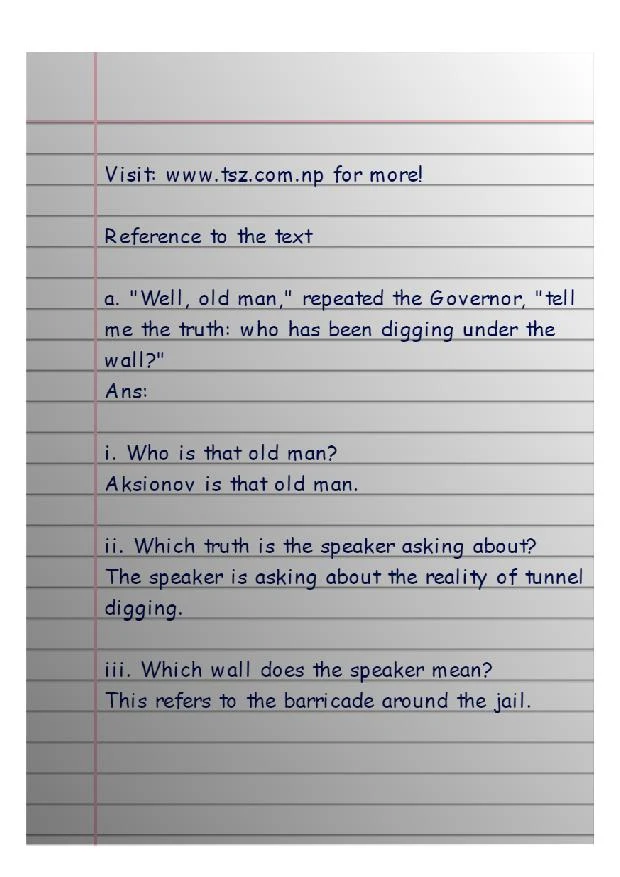 God Sees the truth but waits Questions Answers