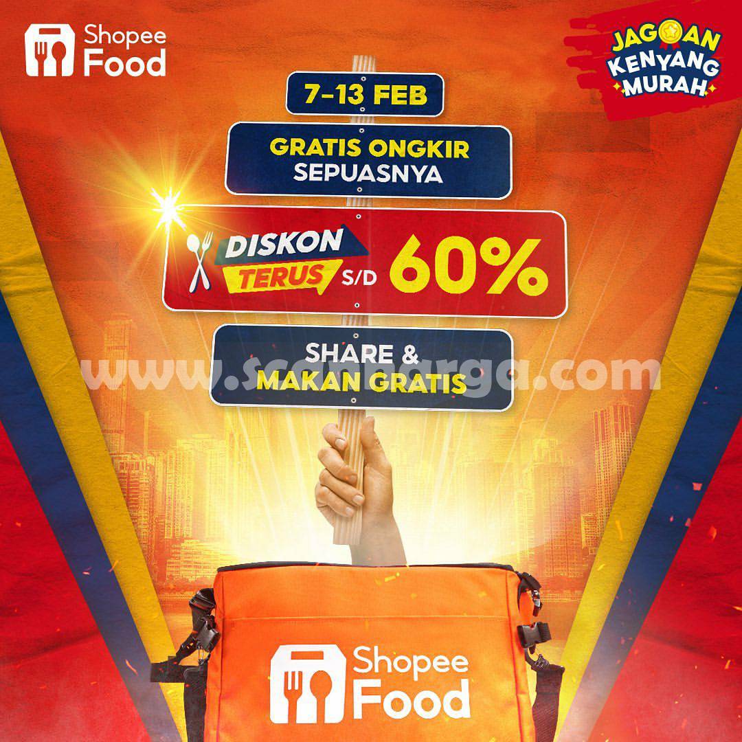 HOKBEN Promo Shopeefood Diskon hingga 60% Gratis Ongkir