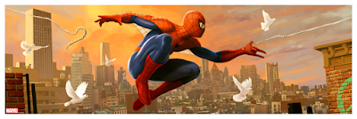 New York Comic Con 2021 Exclusive Spider-Man “Spider-Scape” Giclee Prints by Pablo Olivera x Bottleneck Gallery x Marvel Comics