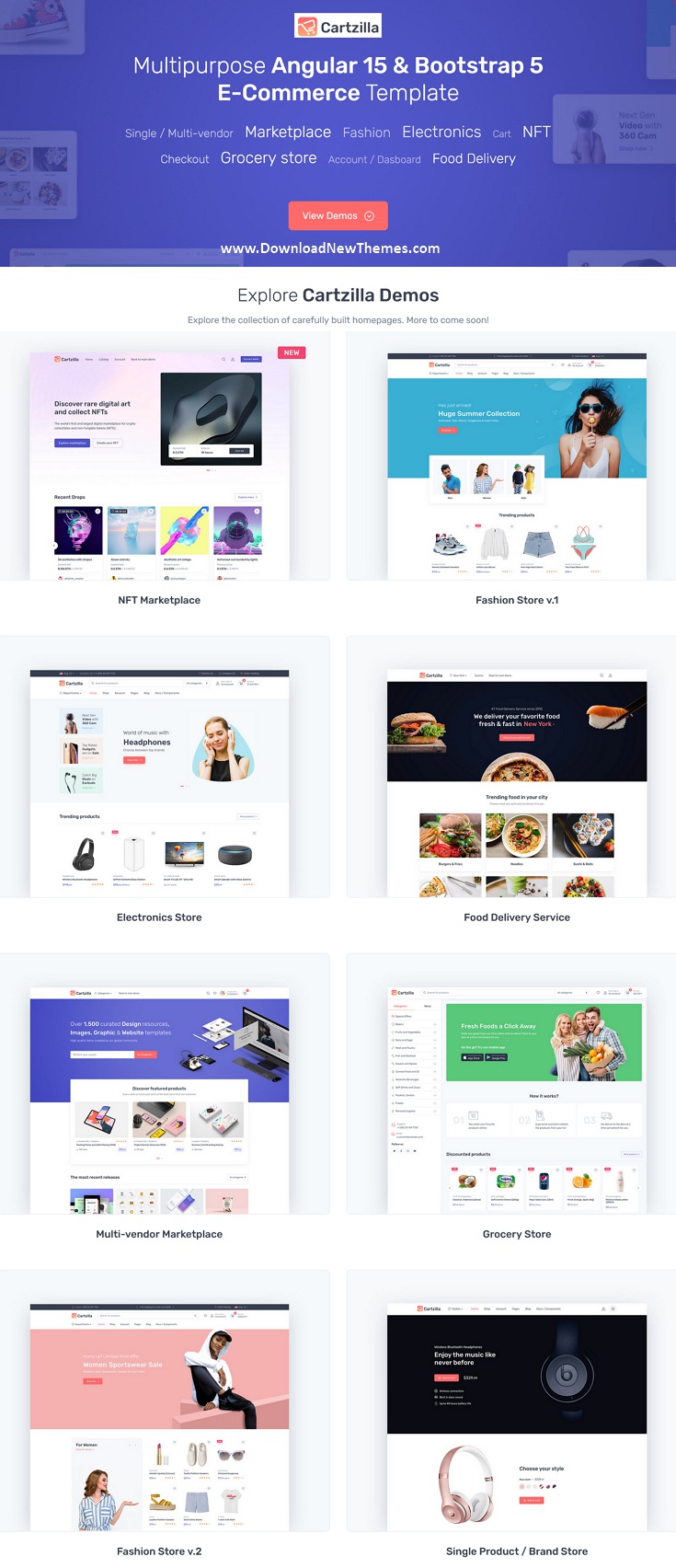 Cartzilla - Angular 15 Multipurpose eCommerce Template Review