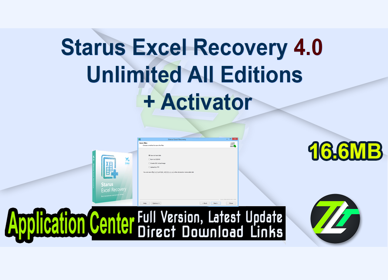 Starus Excel Recovery 4.0 Unlimited All Editions + Activator