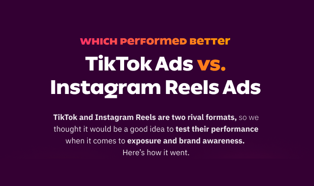 Instagram vs. TikTok – Ads comparison #infographic