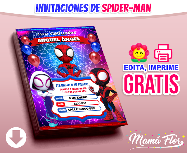 Invitaciones de Spider-man