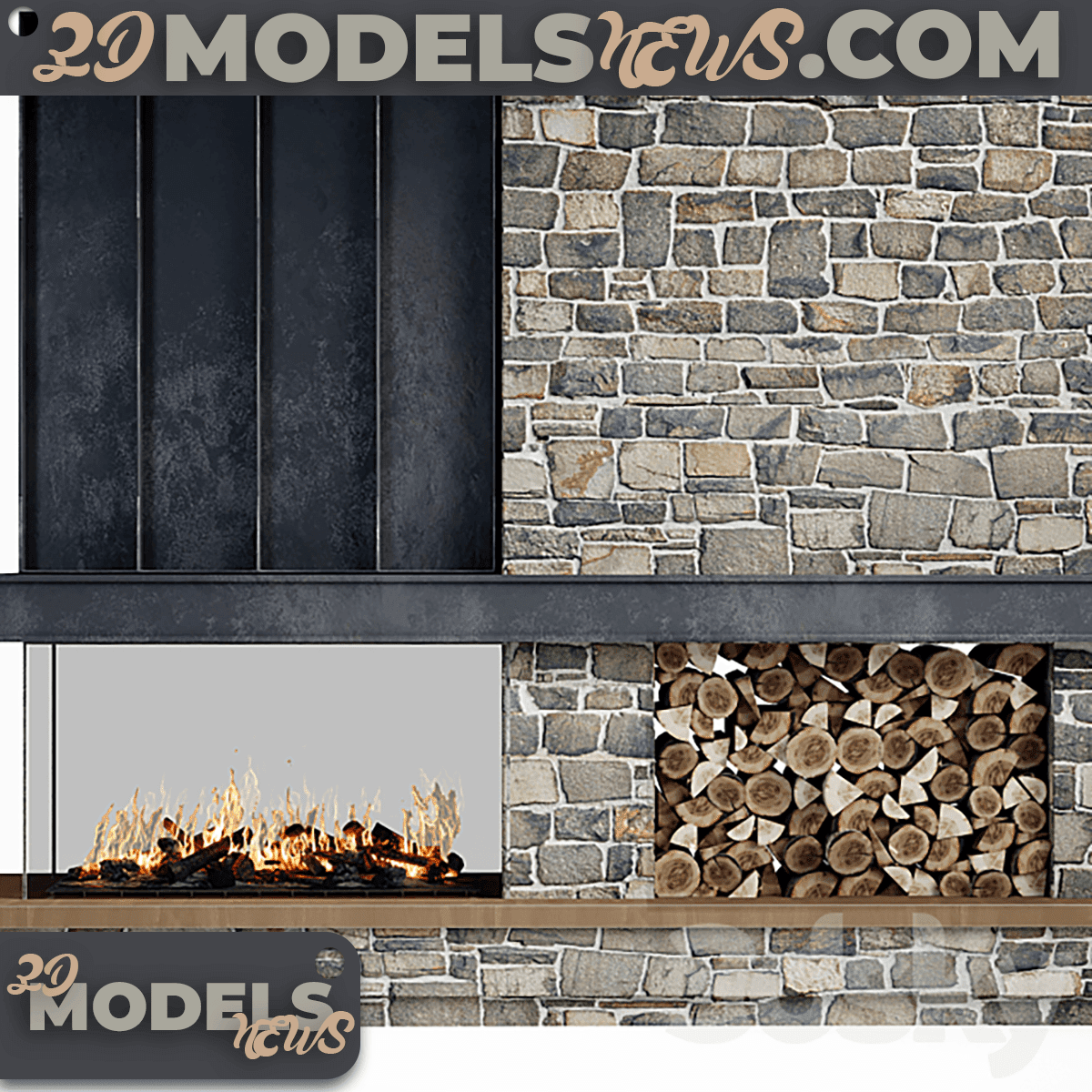 Fireplace Modern Model 79 2