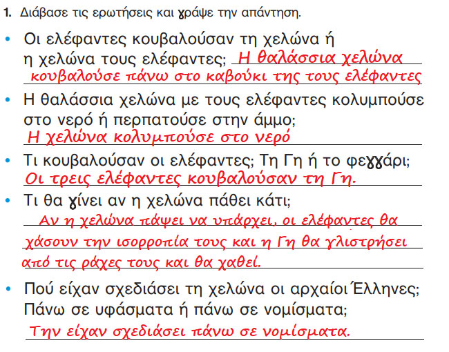 Αρχαίοι μύθοι - Το κοχύλι - Γλώσσα Α' Δημοτικού - by https://idaskalos.blogspot.gr