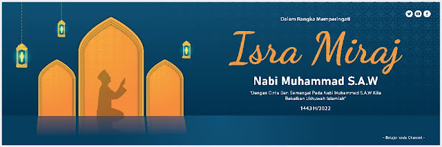 Download Banner Isra Mi'raj CDR 2022 Ke-7