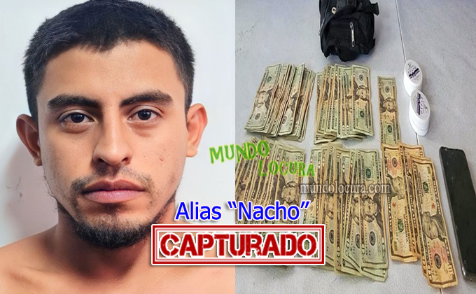 El Salvador: Capturan a pandillero de la MS13 con $2,100 dólares en efectivo producto de la extorsión - Alias Nacho