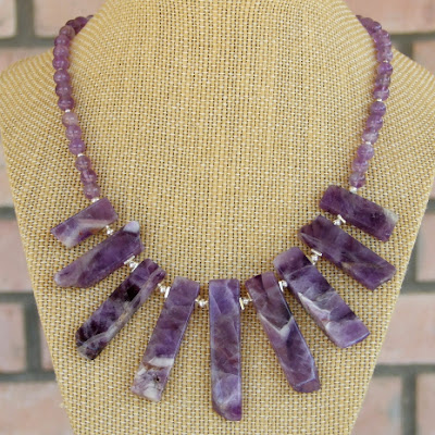 amethyst necklace gift for women