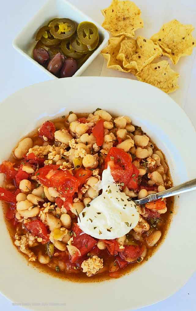 buffalo chicken chili with ground chicken