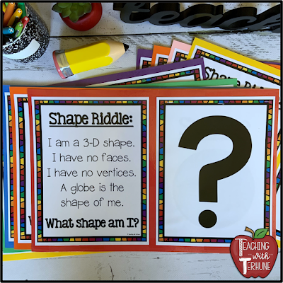 2D and 3D Shape Riddle Activity