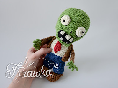 Krawka: Zombie pattern crochet amigurumi by Krawka