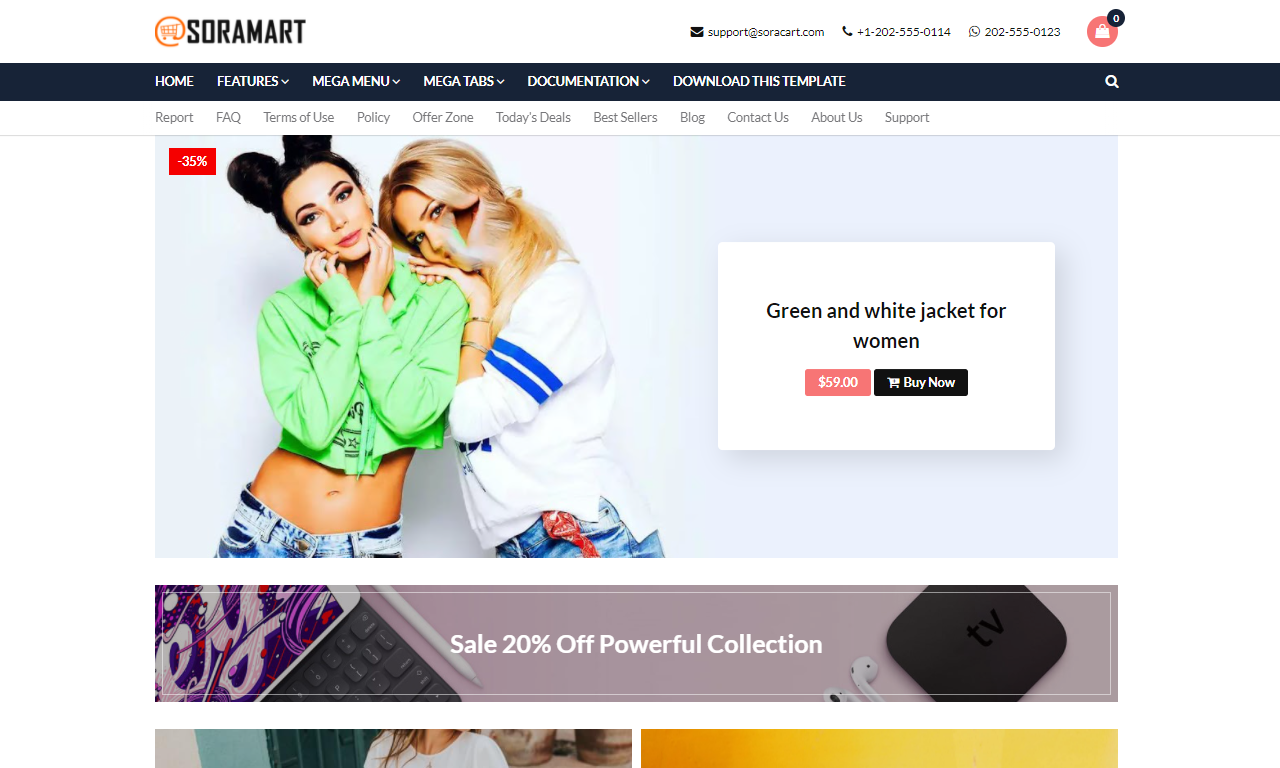 SoraMart - Blogger Template