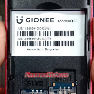 Gionee Q23 Flash File