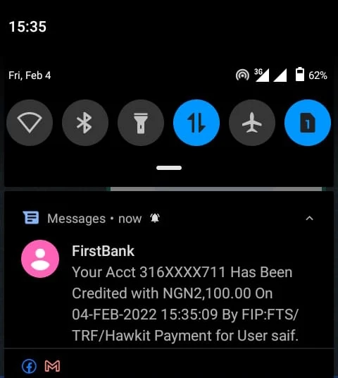 Hawkit Payment Proof