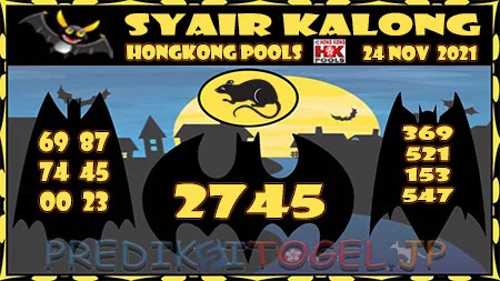 Syair Kalong Hongkong Rabu 24-11-2021
