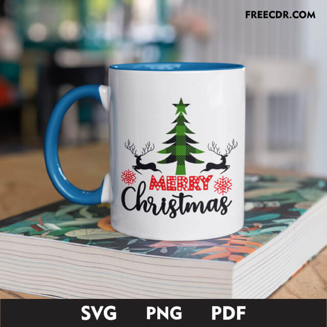 merry christmas svg for tea cup design