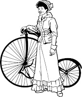 Old vintage bikes coloring page