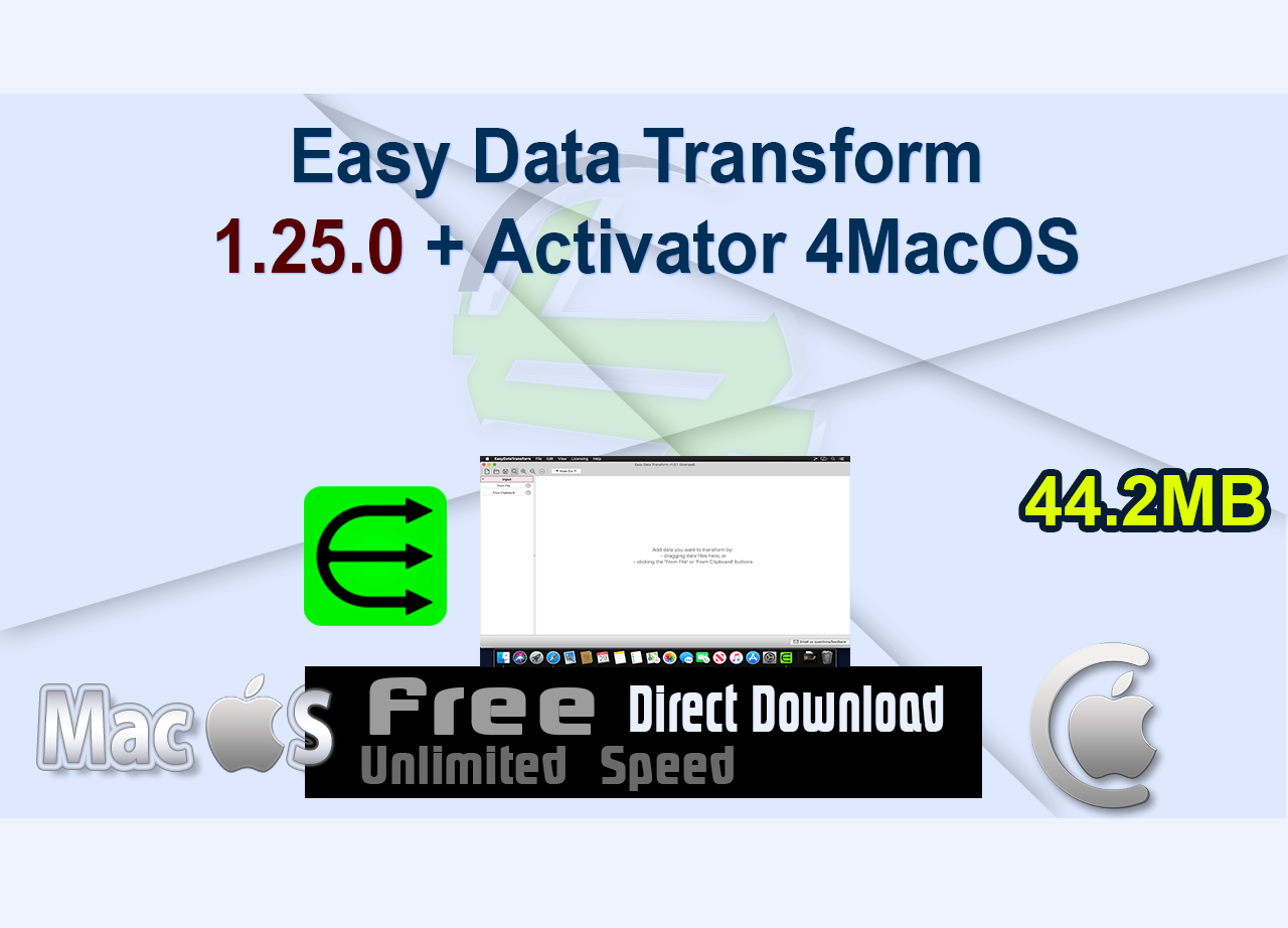 Easy Data Transform 1.25.0 + Activator 4MacOS