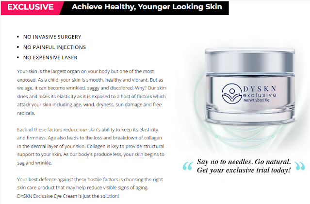 DYSKN Exclusive Cream For Eliminates Dark Circles, Fine Lines & Wrinkles!