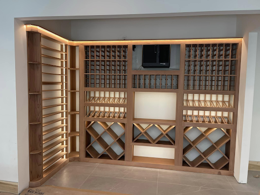 wooden wine racks