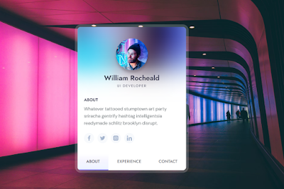 Profile card Html Css | profile card ui design in Html Css Javascript