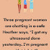 Three pregnant women