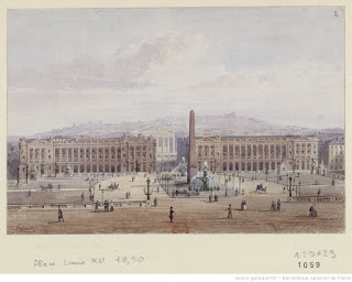 Название :  [Place Louis XV] : [dessin] / Gobaut Автор  :  Gobaut, Gaspard (1814-1882). Dessinateur Дата издания :  1850