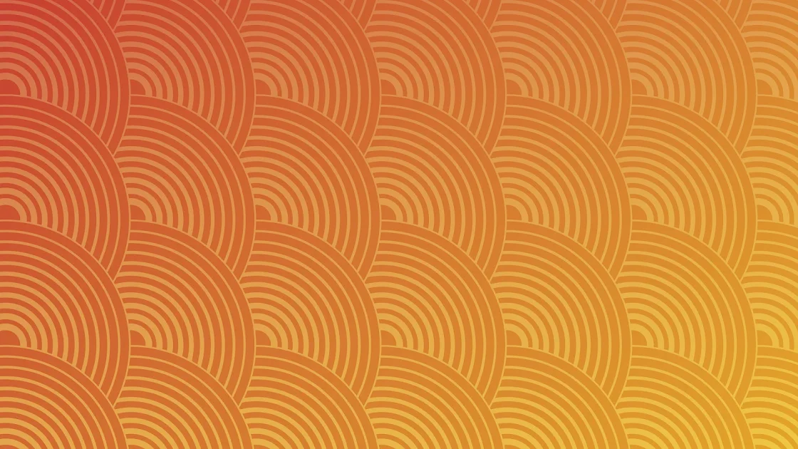Abstract orange gradient geometric wave pattern 4K wallpaper for desktop.