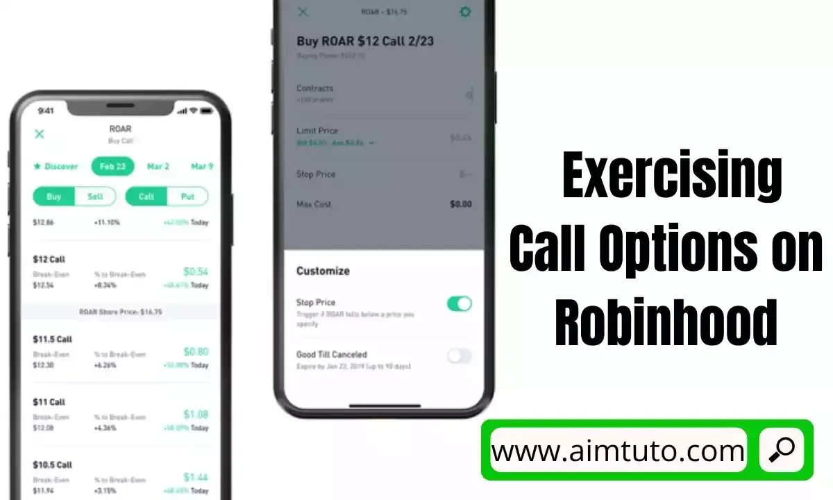 how to exercise a call option on robinhood
