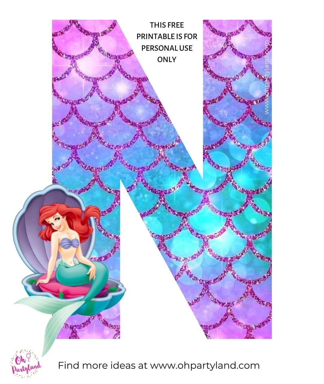 free-printable-little-mermaid-alphabet-letter-n
