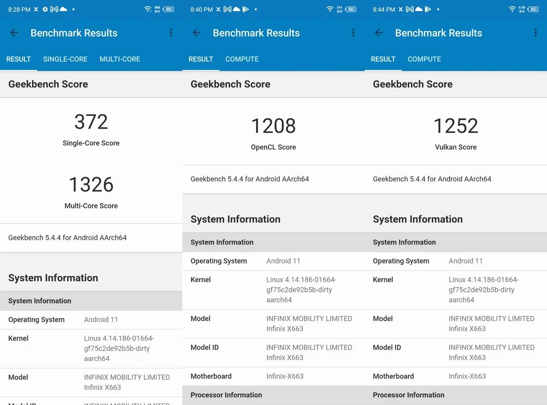 Benchmark AnTuTu Infinix Note 11 Andalkan MediaTek Helio G88