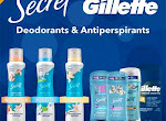 Free Secret & Gillette Antiperspirant & Deodorants