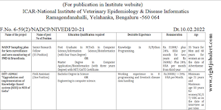 Senior Research Fellow/Field Assistant Jobs Karnataka