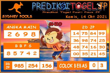 Prediksi Togel Sydney JP Kamis 14 Oktober 2021