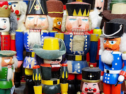 Many different types of nutcrackers.