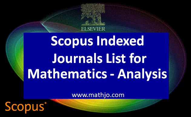 Scopus Indexed journals in Analysis