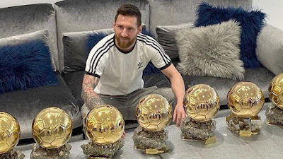 Lionel Messi Kembali Sabet Ballon d'Or 2021, Berikut Peringkat 10 Besar Ballon d'Or 2021 