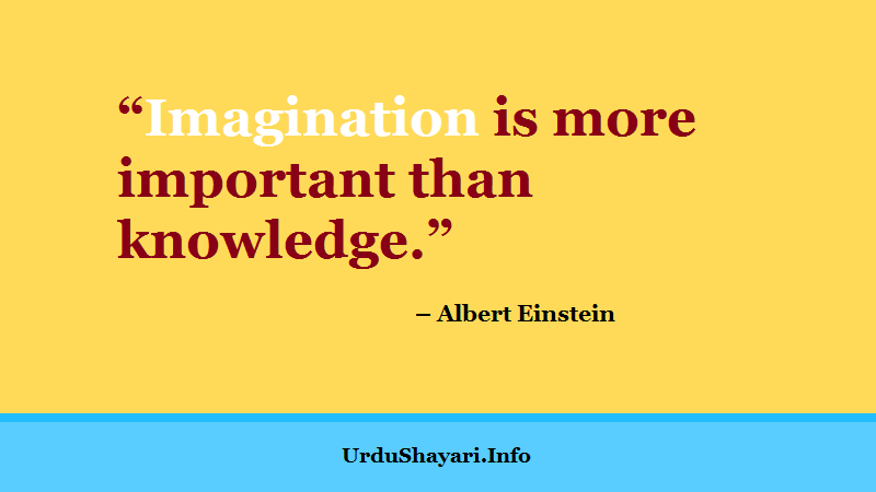 Einstein quotes about imagination and knowledge - Imagination is more important